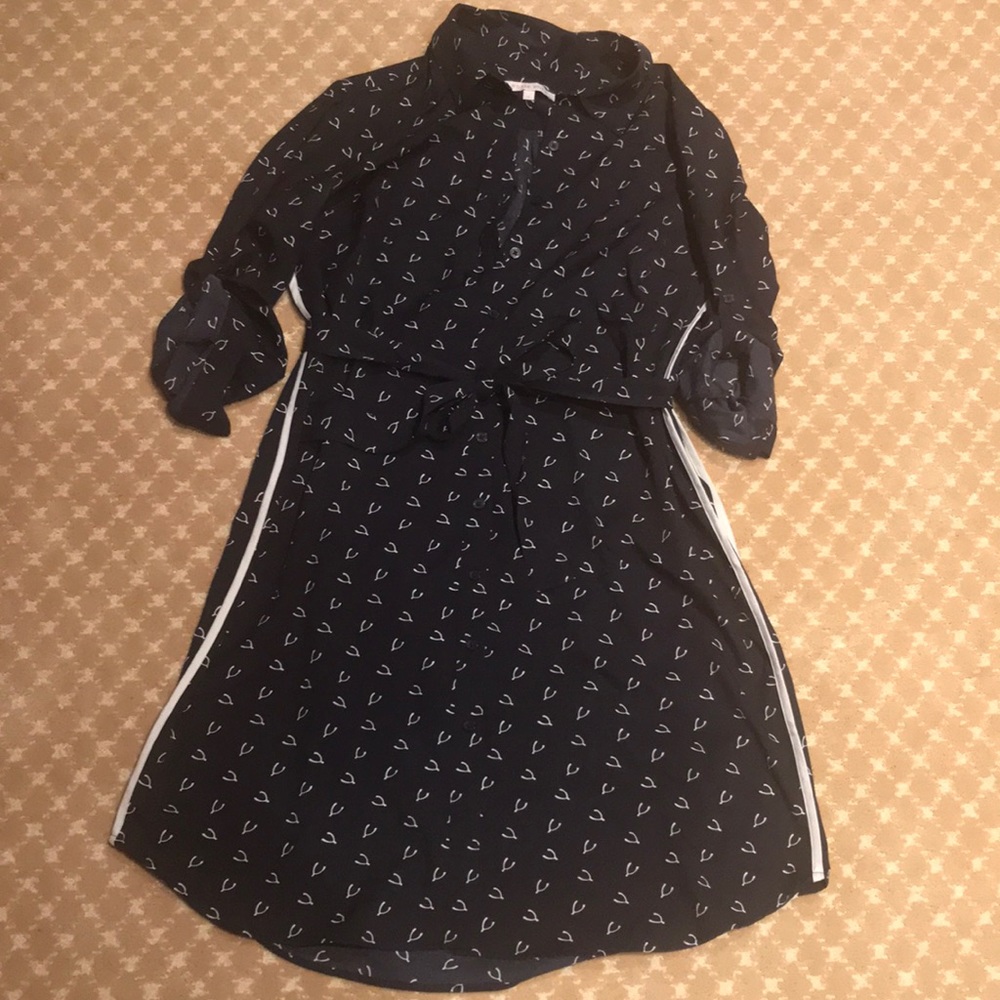 Maternity shirt dress